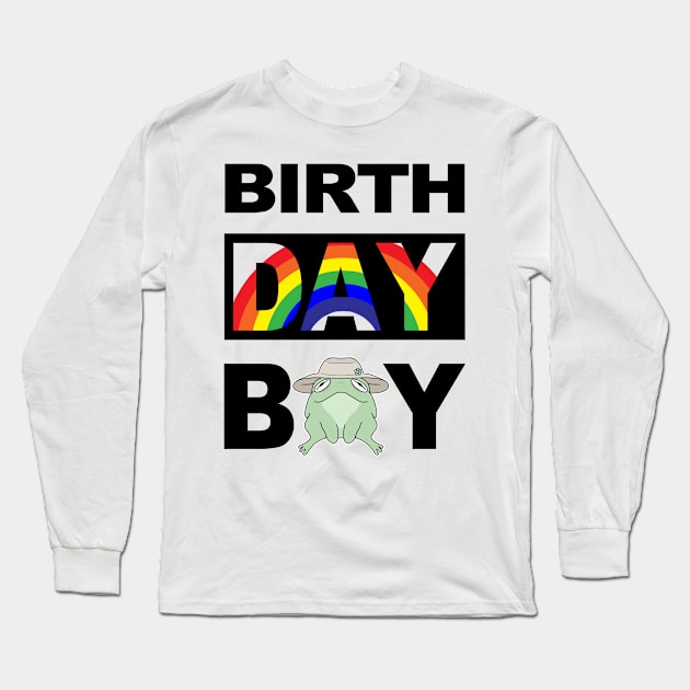 Birth Day Boy Long Sleeve T-Shirt by cerylela34